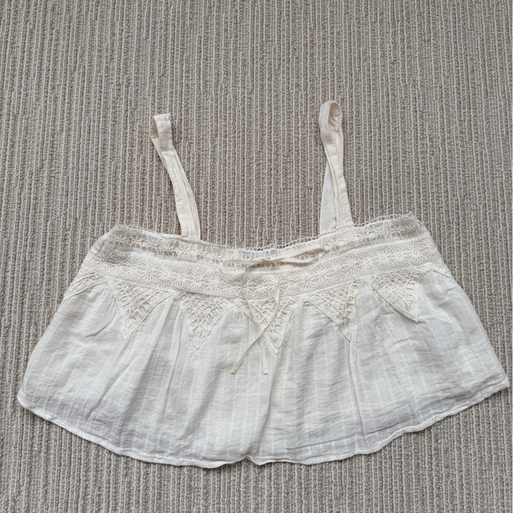 American Eagle Babydoll Lace Crop Top size XL